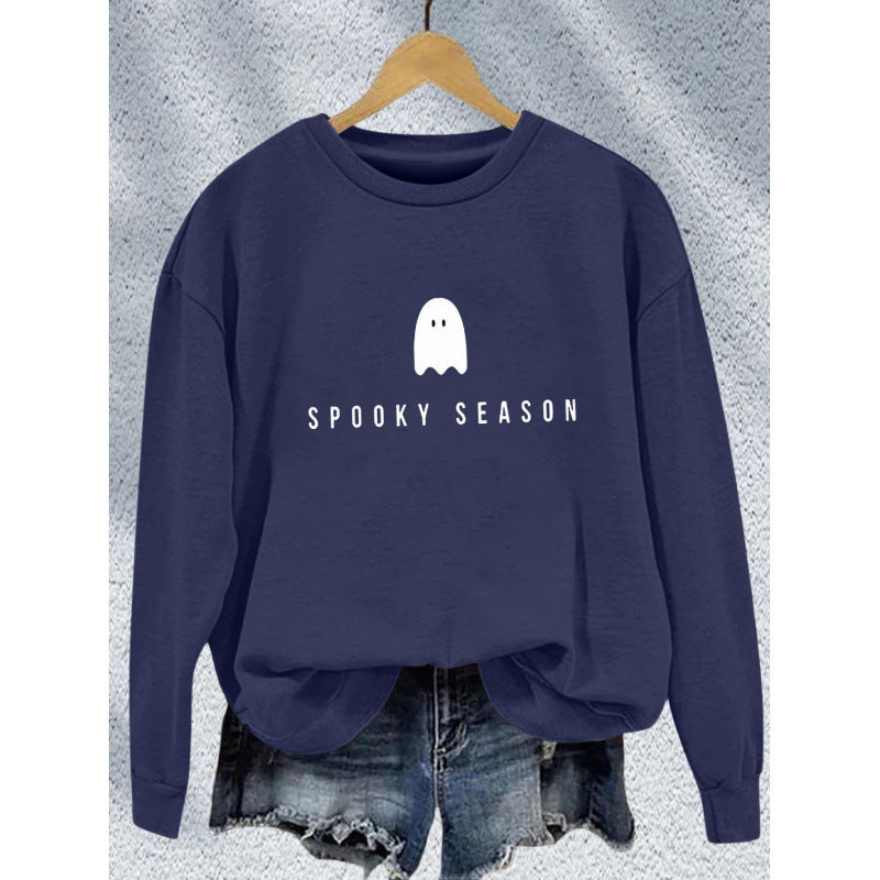 Women's sweatshirt with casual spooky design and soft inner fleece Lune London