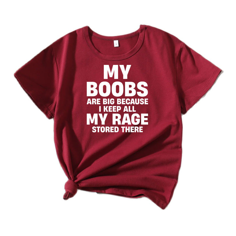 Women's Eye-Catching Statement Graphic T-Shirt Lune London