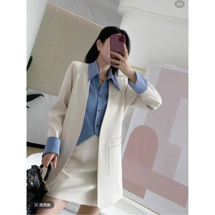 Ensemble blazer élégant pour femmes avec col chic et poches pratiques Chic & Stil