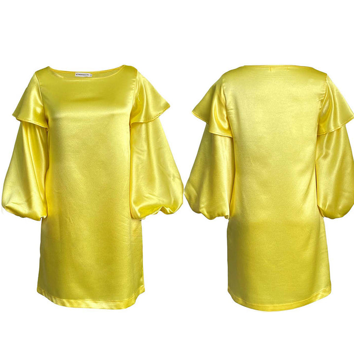 Elegant dress for women with voluminous and fluid sleeves Lune London