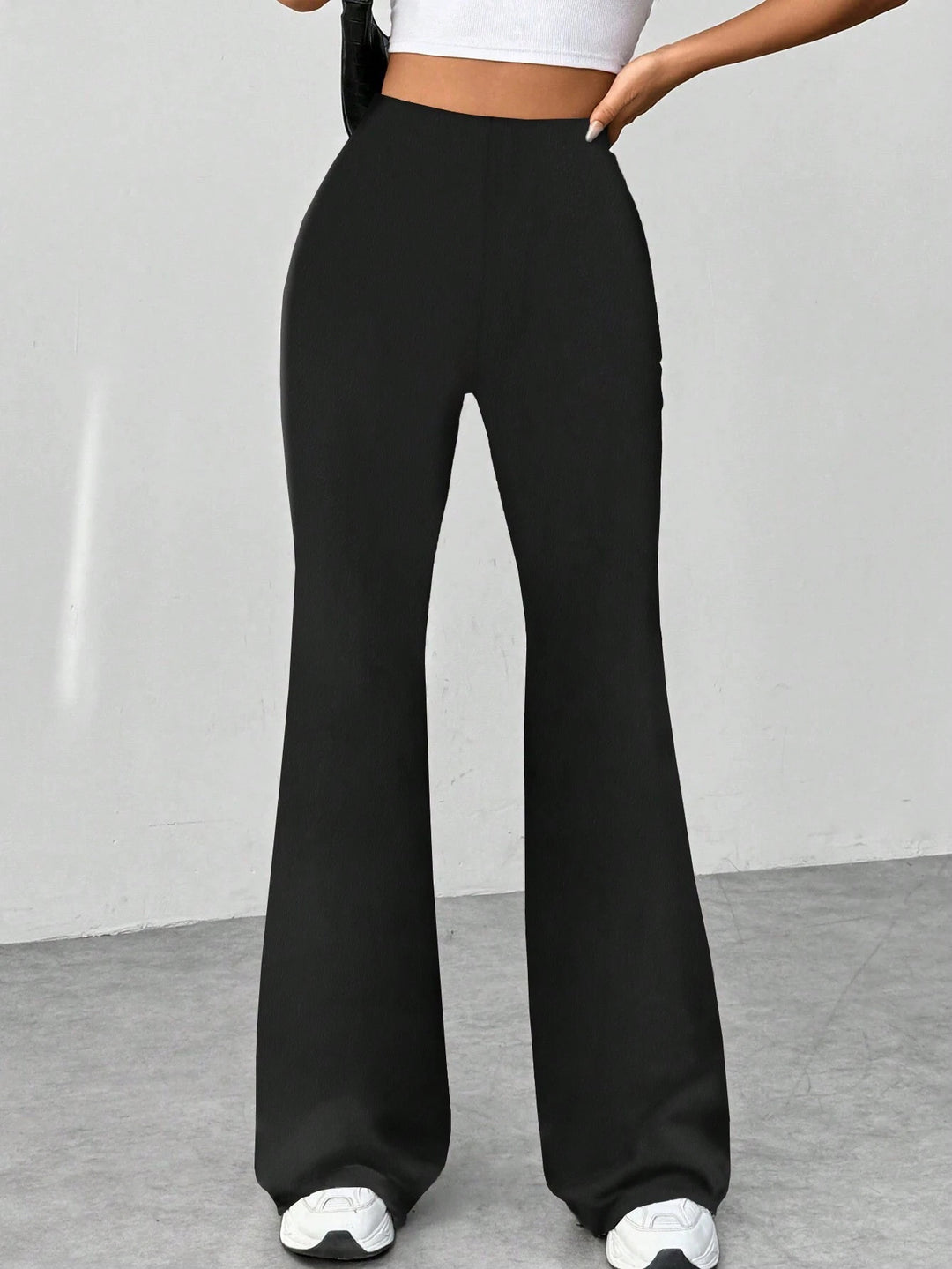Ladies' Stretch Flared Pants with High Waist and Wide Leg Amarae