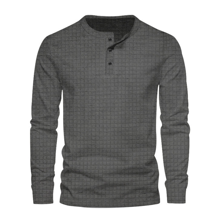 Men's long sleeve shirt with textured design Amarae