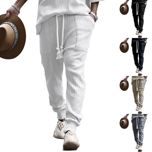 Fashion knit set for men with elastic waistband and durable material Amarae
