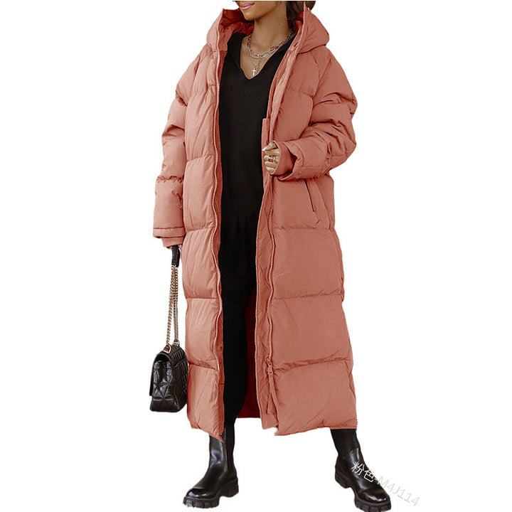Ladies long winter quilted jacket Amarae