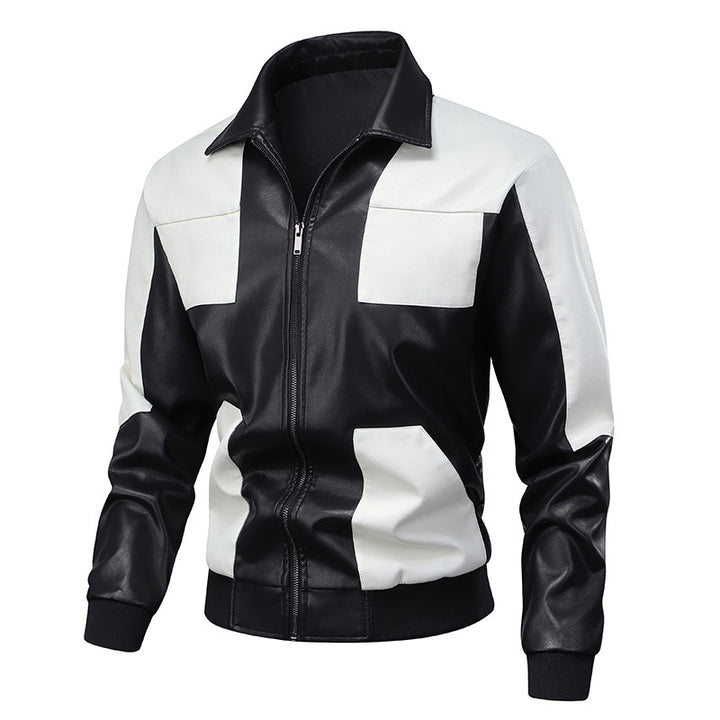 Elegant men's jacket with leather accents Lune London