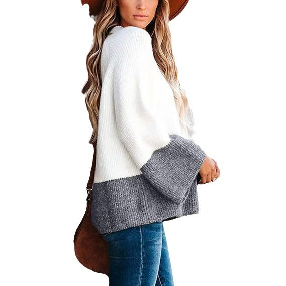 Ladies elegant knitted sweater with wide sleeves Lune London