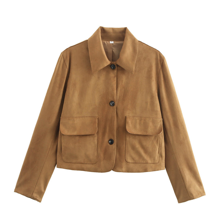 Fashionable short jacket for ladies with practical applied pockets Lune London