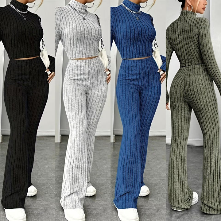 Elegant knit set for women with a high cut and a structured design Lune London