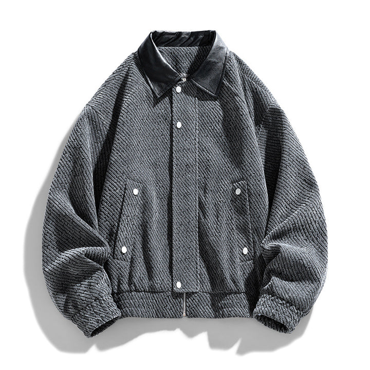Ladies fashionable quilted jacket with shiny collar Lune London