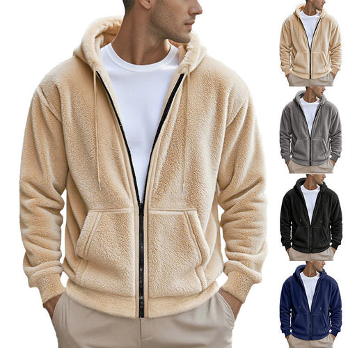 Men's Fleece Hoodie with Side Zipped Pockets Amarae
