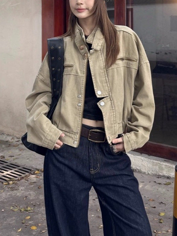 Amarae | Brown Bomber Jacket