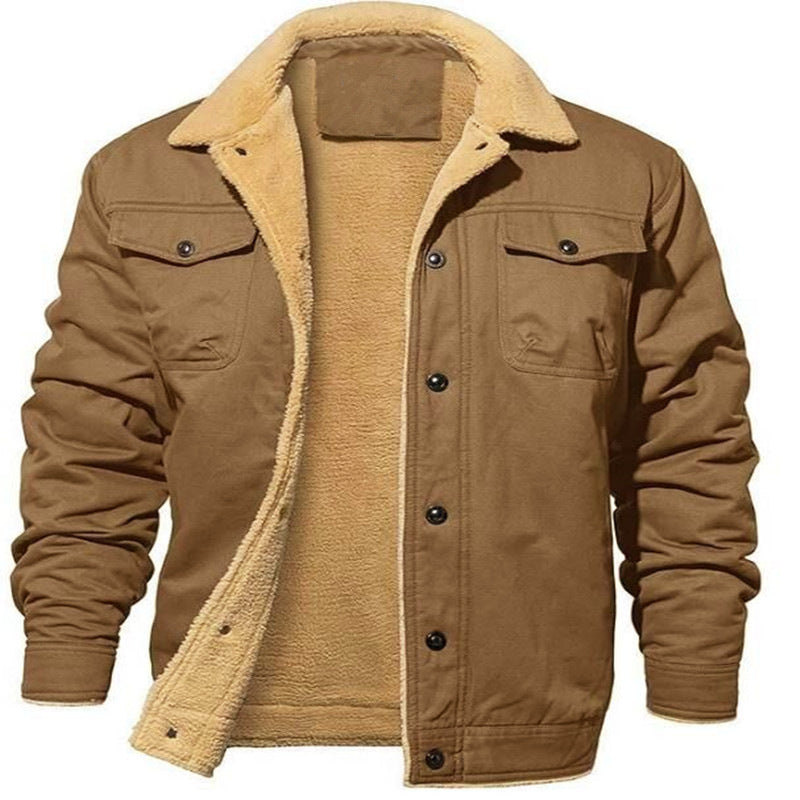 Men's utility jacket with warm inner lining and stylish lapel collar Amarae