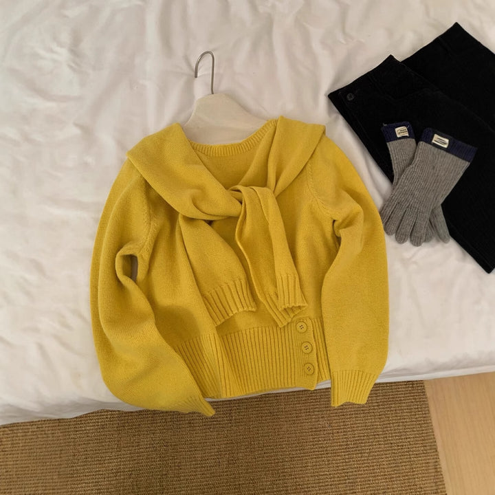 Pull élégant pour femmes avec col amovible Chic & Stil
