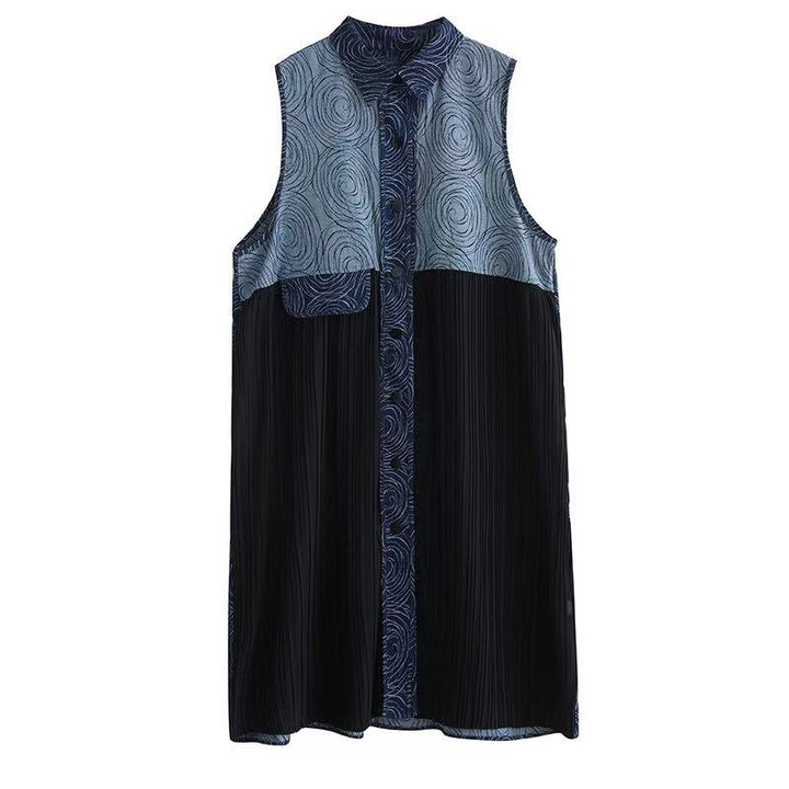Pleated maxi dress for women with embellished top Lune London