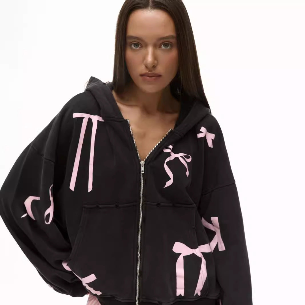 Oversized hoodie for women with a high-impact stripe design Lune London