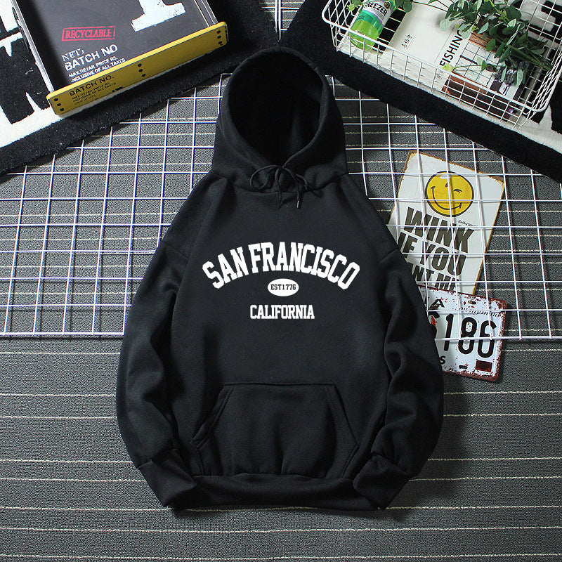 Women's Hoodie with San Francisco Print Chic & Stil
