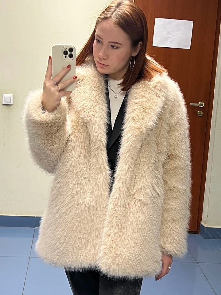 Faux fur coat for women Lune London