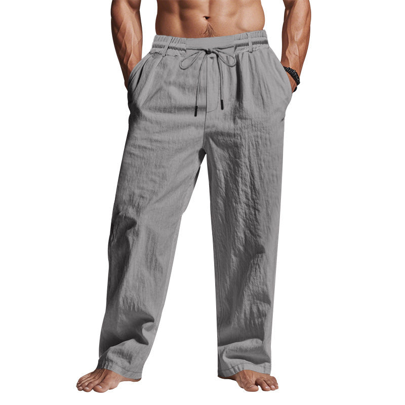Casual Beach Pants for Men with Adjustable Drawstring and Convenient Side Pockets Lune London