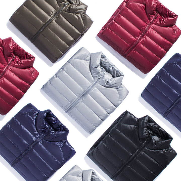 Men's Ultralight Quilted Hooded Jacket with Windproof Microfiber Filling Amarae