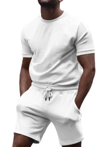 Short sleeve sports set for men with elastic waist Amarae