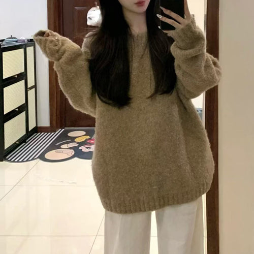 Women Oversized cozy sweater in soft material Amarae