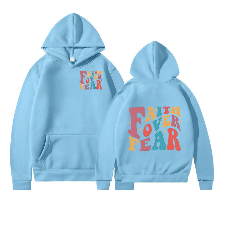 Women's hoodie with creative lettering and soft inner fleece Lune London