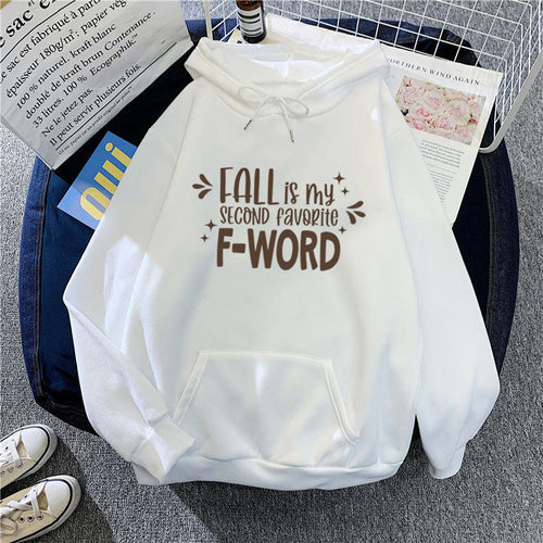 Women's hoodie with funny slogan and casual cut Chic & Stil