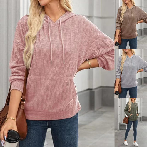 Ladies Oversized Hoodie with Chic Textured Design and Style