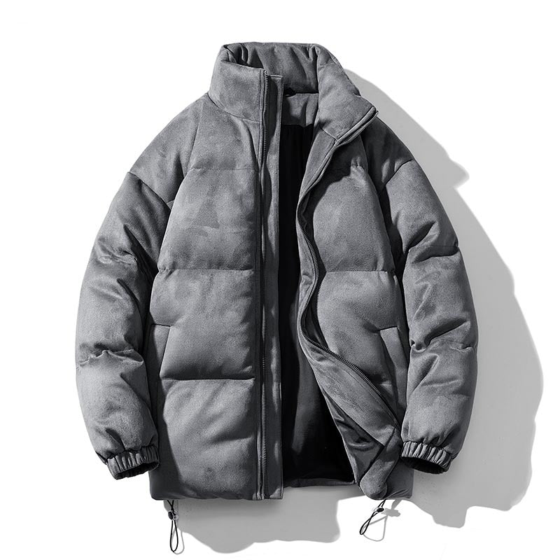 Ladies winter quilted jacket with high collar and versatile pockets Amarae