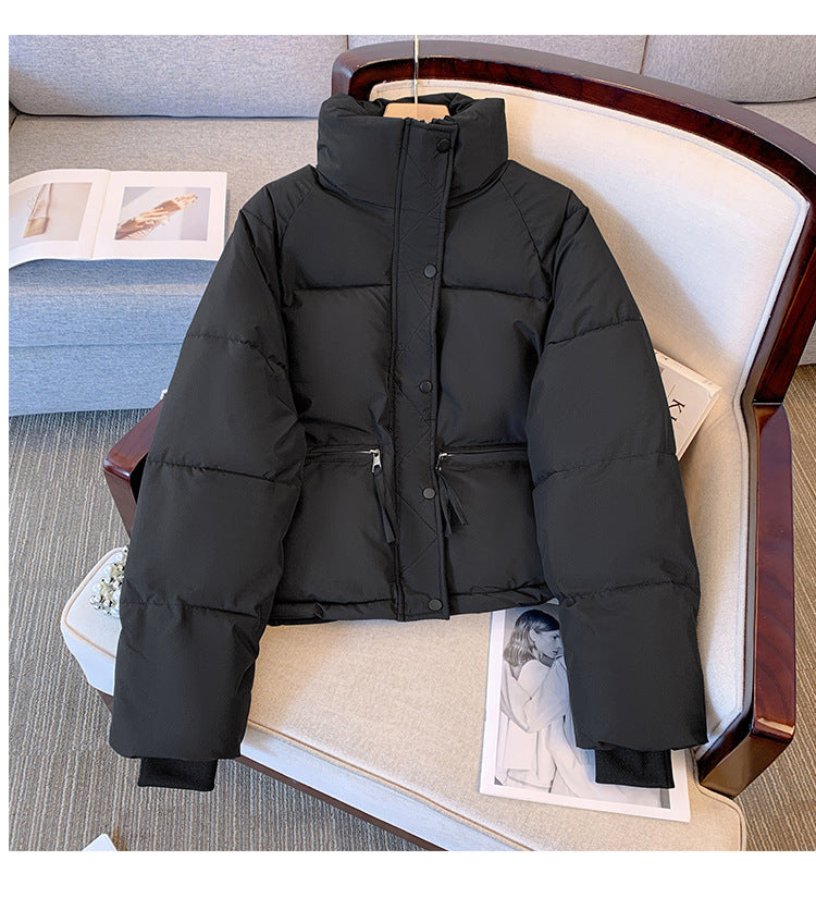 Ladies Lightweight Quilted Jacket with High Collar and Practical Pockets Lune London