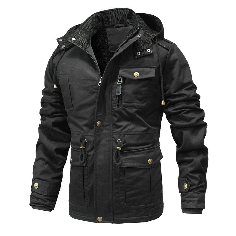 Robust winter jacket for men with warm teddy lining Amarae