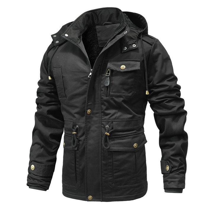 Robust winter jacket for men with warm teddy lining Amarae