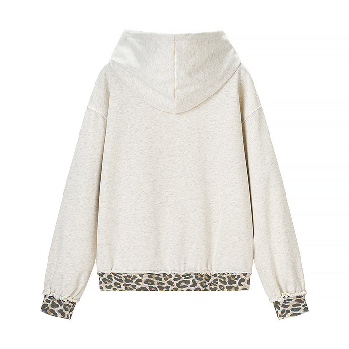 Women's Oversized Hoodie in Used Look with Leo Trim Amarae