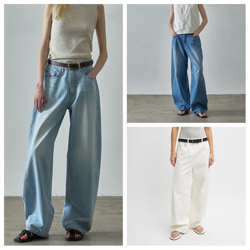 Wide jeans for women with a high waist and a relaxed fit Amarae