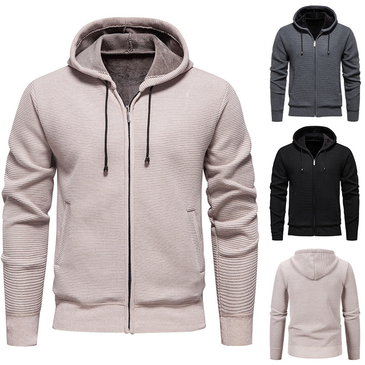 Men's hooded jacket with a modern structure design and insulated lining Lune London