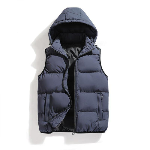 Ladies insulated thermal quilted vest with hood Amarae