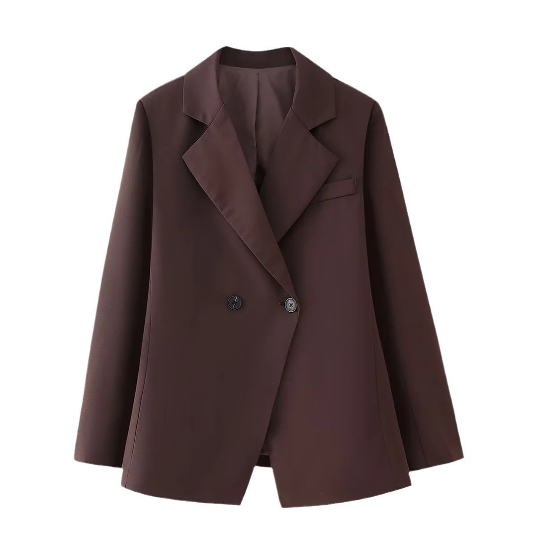 Elegant double-breasted blazer jacket for women in high-quality fabric Lune London
