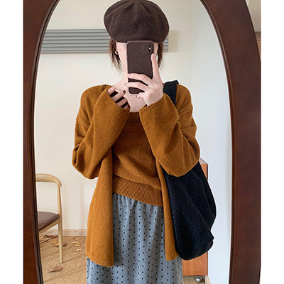 Cardigan ouvert pour femmes avec coupe décontractée et décolleté en V profond
