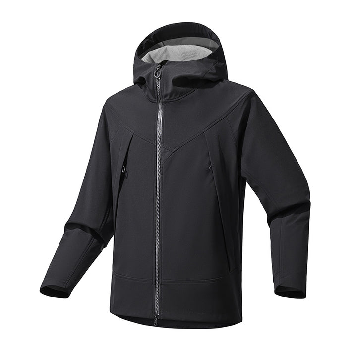 Functional jacket for women with waterproof properties and adjustable hood Lune London