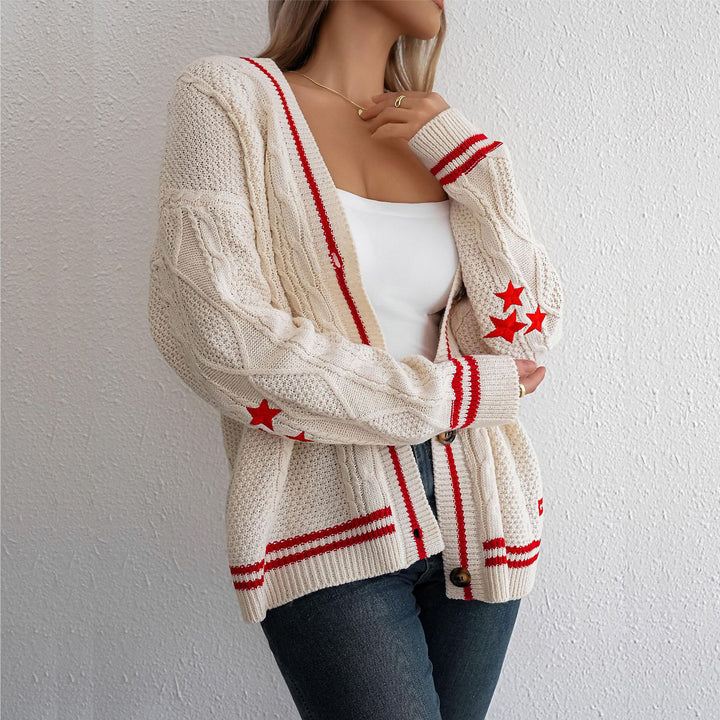 Lady cardigan with twisted pattern Lune London