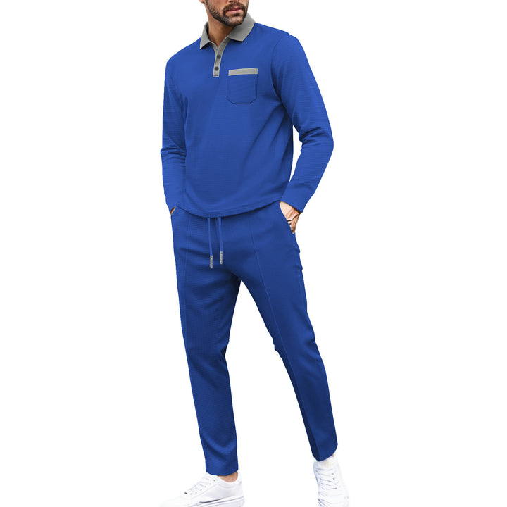 Elegant men's leisure set with polo and comfortable jogging Amarae