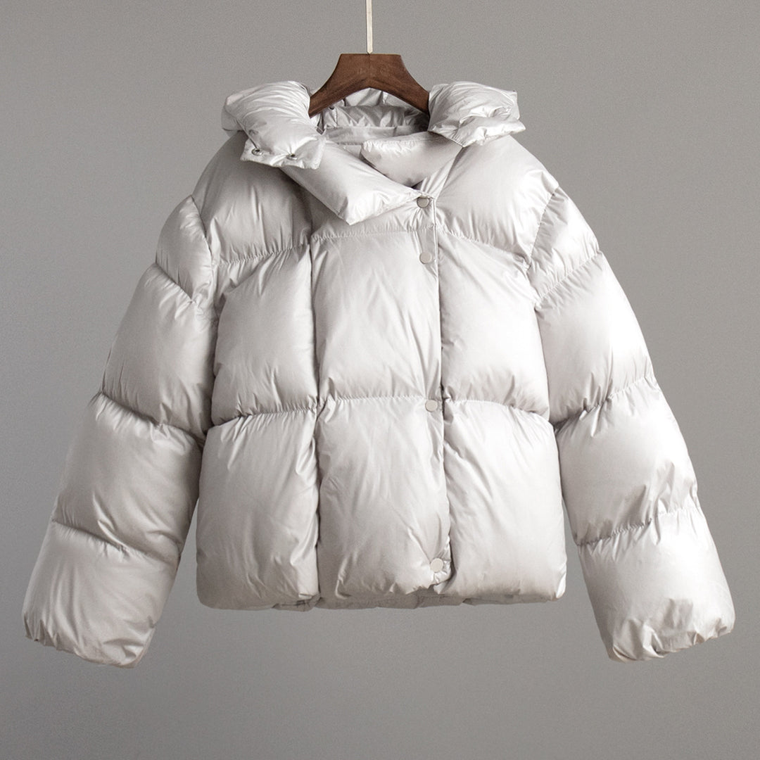 Ladies Short Hooded Down Jacket Trendy Lune London