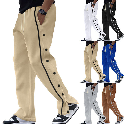 Amarae Women's Sporty Leisure Pants with Snap Button Closure