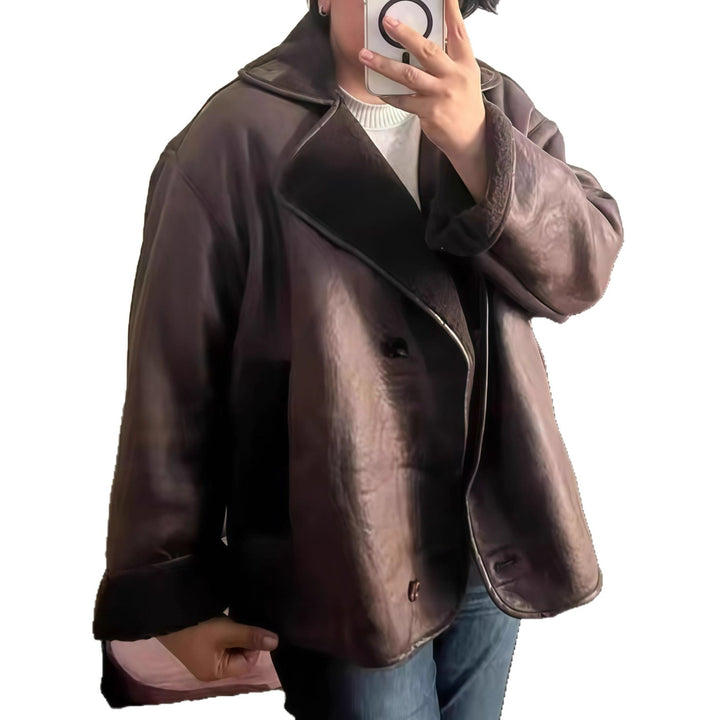 Elegant women's oversized jacket with soft lining and refined structure Lune London