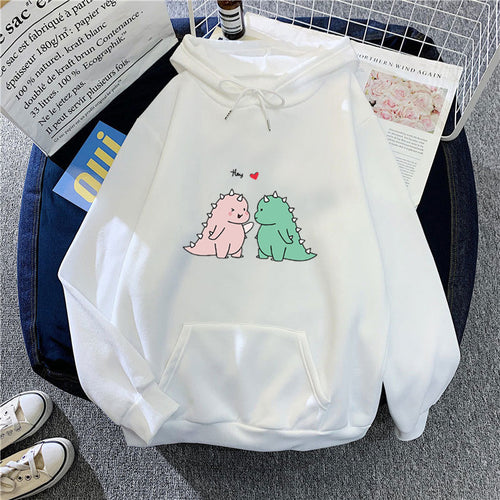 Women’s hoodie with playful dinosaur motif Chic & Stil