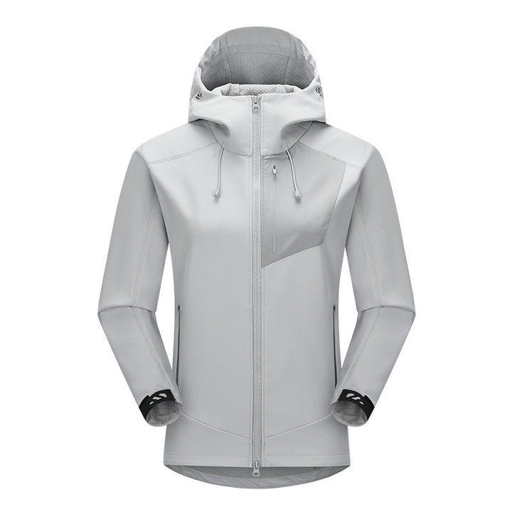 Unisex Softshell Outdoor Jacket with Hood, windproof and elastic Amarae