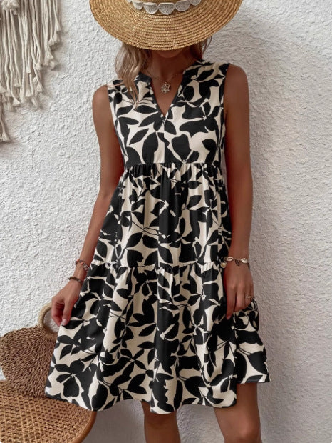 A-line layered flare dress for women Lune London