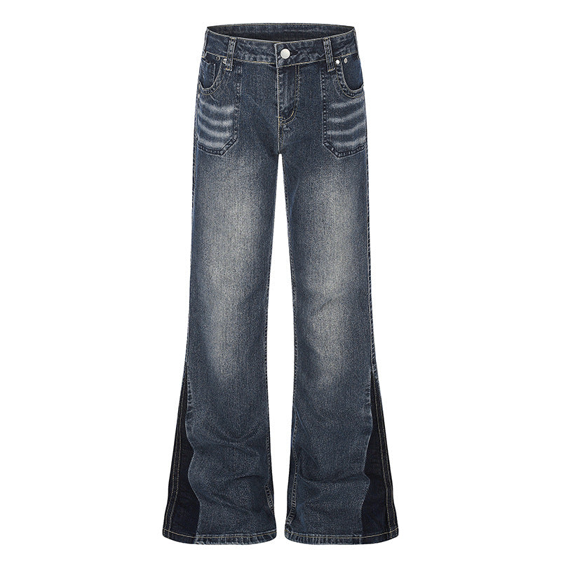 Women flared jeans with high waist and side contrast stripes Amarae