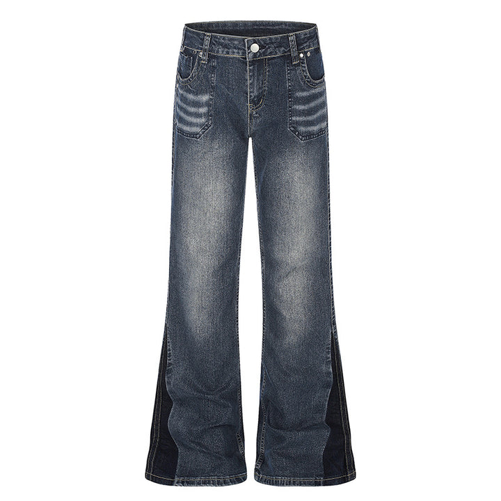 Women flared jeans with high waist and side contrast stripes Amarae