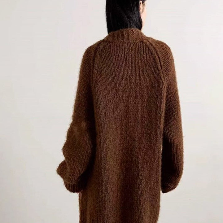 Cardigan Tricot Écourté Oversized pour Femmes Chic & Stil